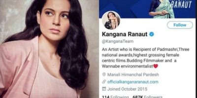 Kangana Ranaut Twitter Suspended